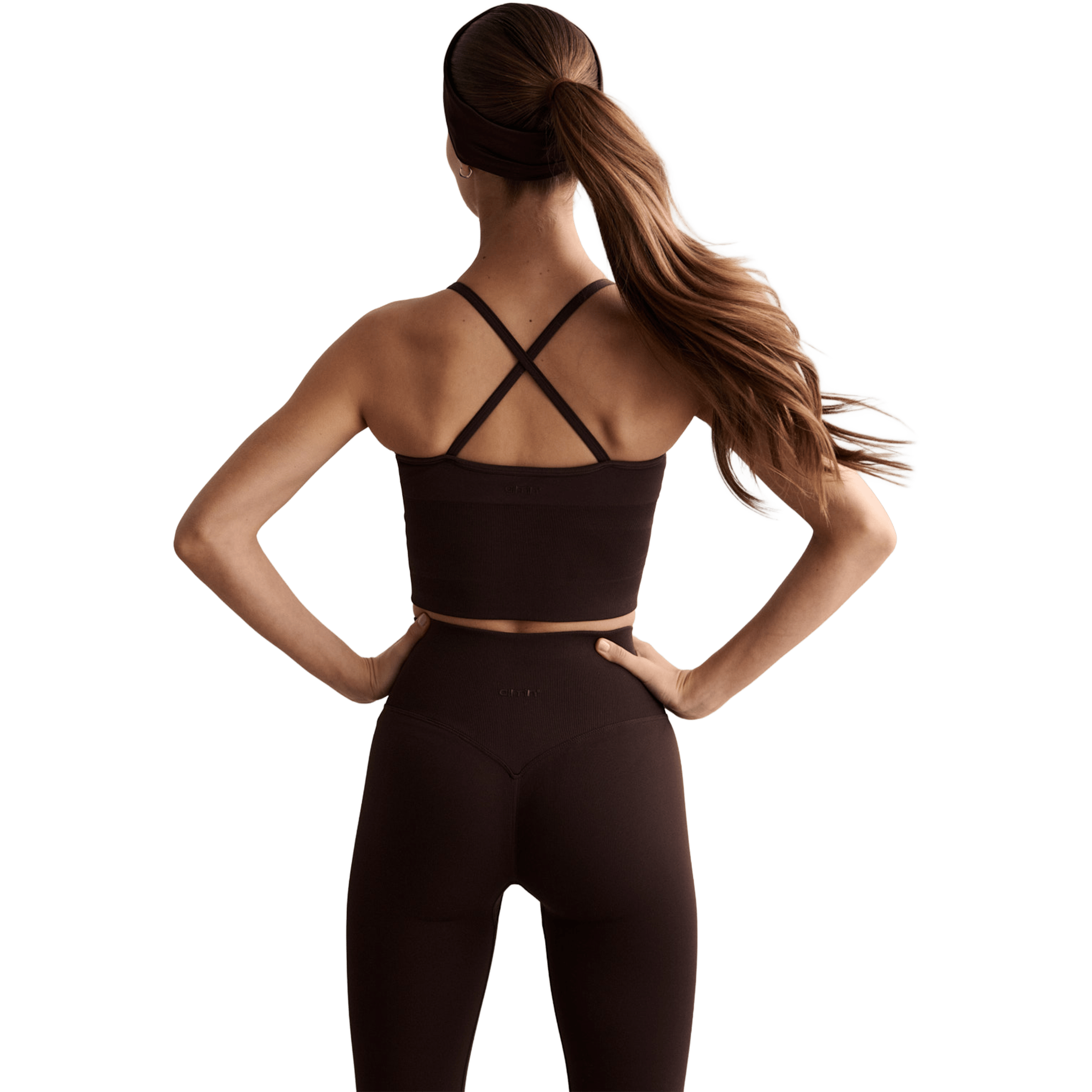 Womens Shape Seamless Cross Back Bralette Chocolate | Sports Direct ...
